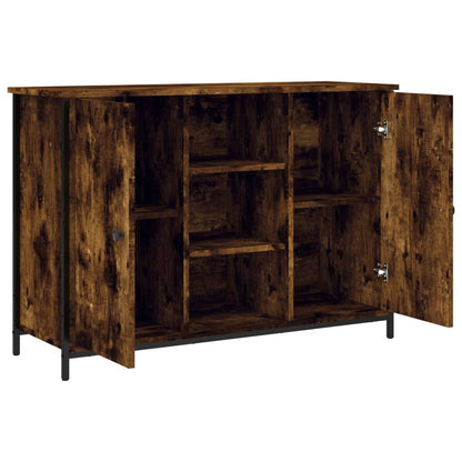 Aparador Madera De Ingeniería Roble Ahumado 100x35x70 Cm / Vetonek_1