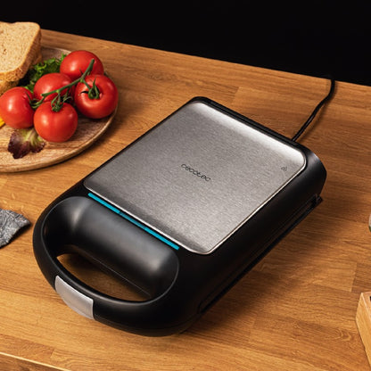 Sandwichera Rock'ntoast Family Grill. 1500 W, Placa Grill, Revestimiento Antiadherente, Sistema Giratorio 180º, Rapidez De Calentamiento, Acabados E_4