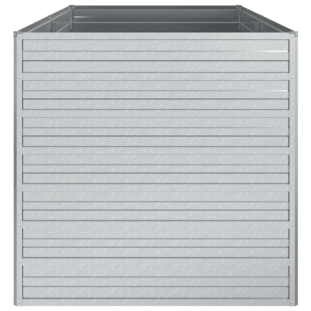 Arriate De Acero Galvanizado Plateado 160x80x77 Cm_4
