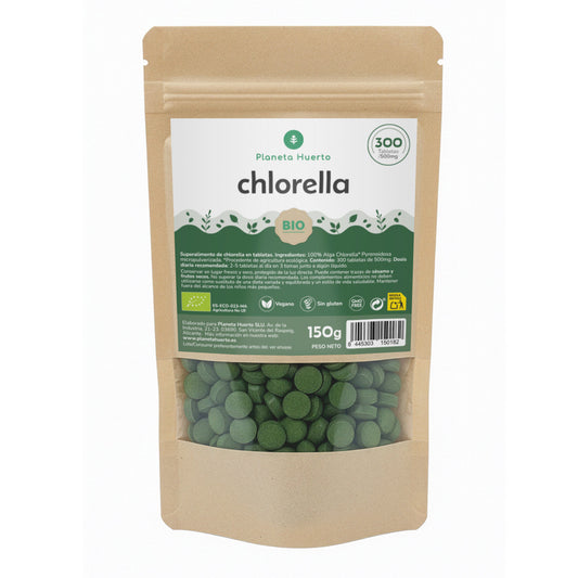 Clorela BIO Planeta Huerto 120 g, 300 comprimidos