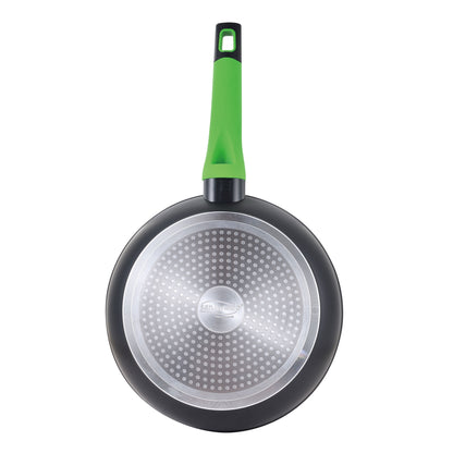 Set Batería De Cocina 5 Piezas: Cazo 16;ollas 18;20 Con Tapa De Vidrio, Y 3 Sartenes De 20;24;26, Antiadherentes, San Ignacio Vitoria, En Aluminio Fo_4