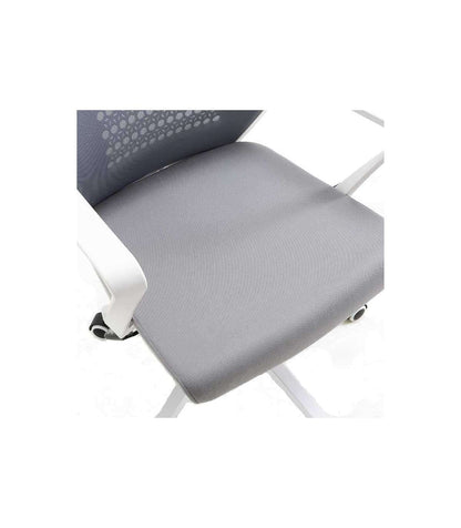 Silla Despacho De Diseño Moderno Giratoria Elevable Acabado Gris/blanco, 92-105 Cm(alto)5_3
