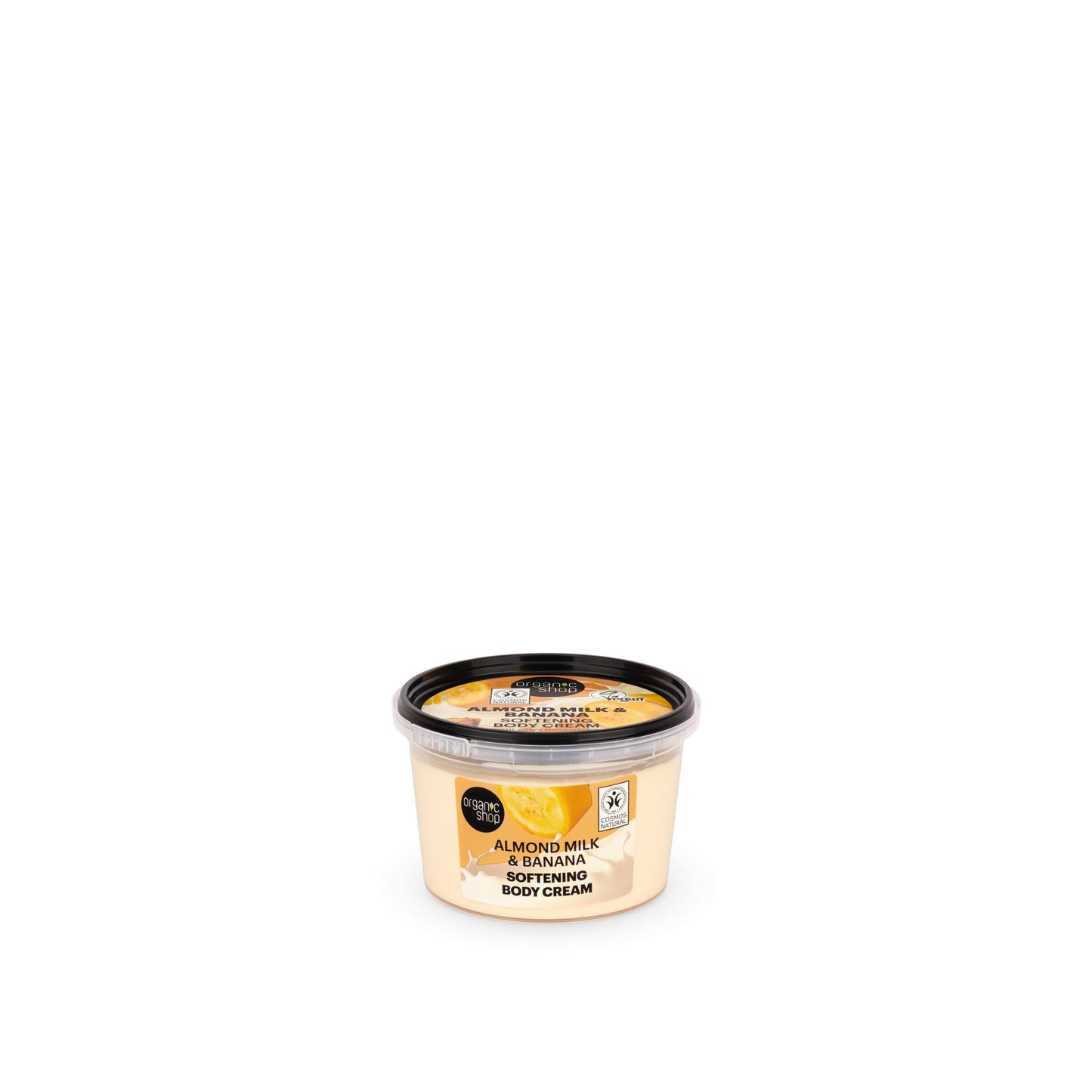 Creme Corporal Suavizante de Leite de Amêndoa e Banana da Organic Shop 250 ml