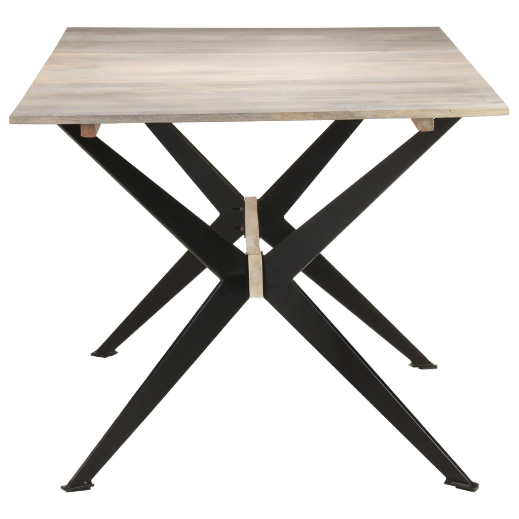Mesa De Comedor De Madera Maciza De Mango 180x90x76 Cm_1