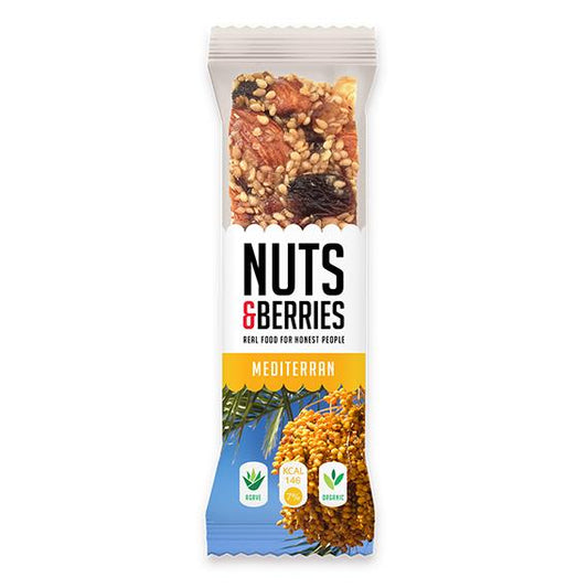 Barra de Nozes e Frutos Vermelhos Mediterrânicos 40g