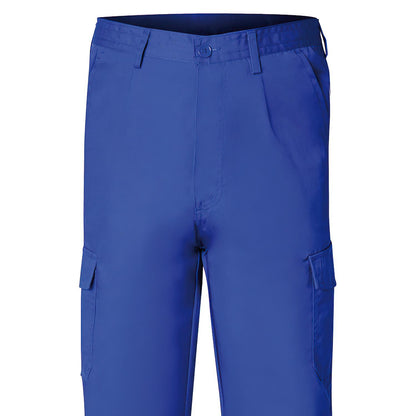 Pantalon De Trabajo Largo, Color Azul, Multibolsillos, Resistente, Talla 44_2
