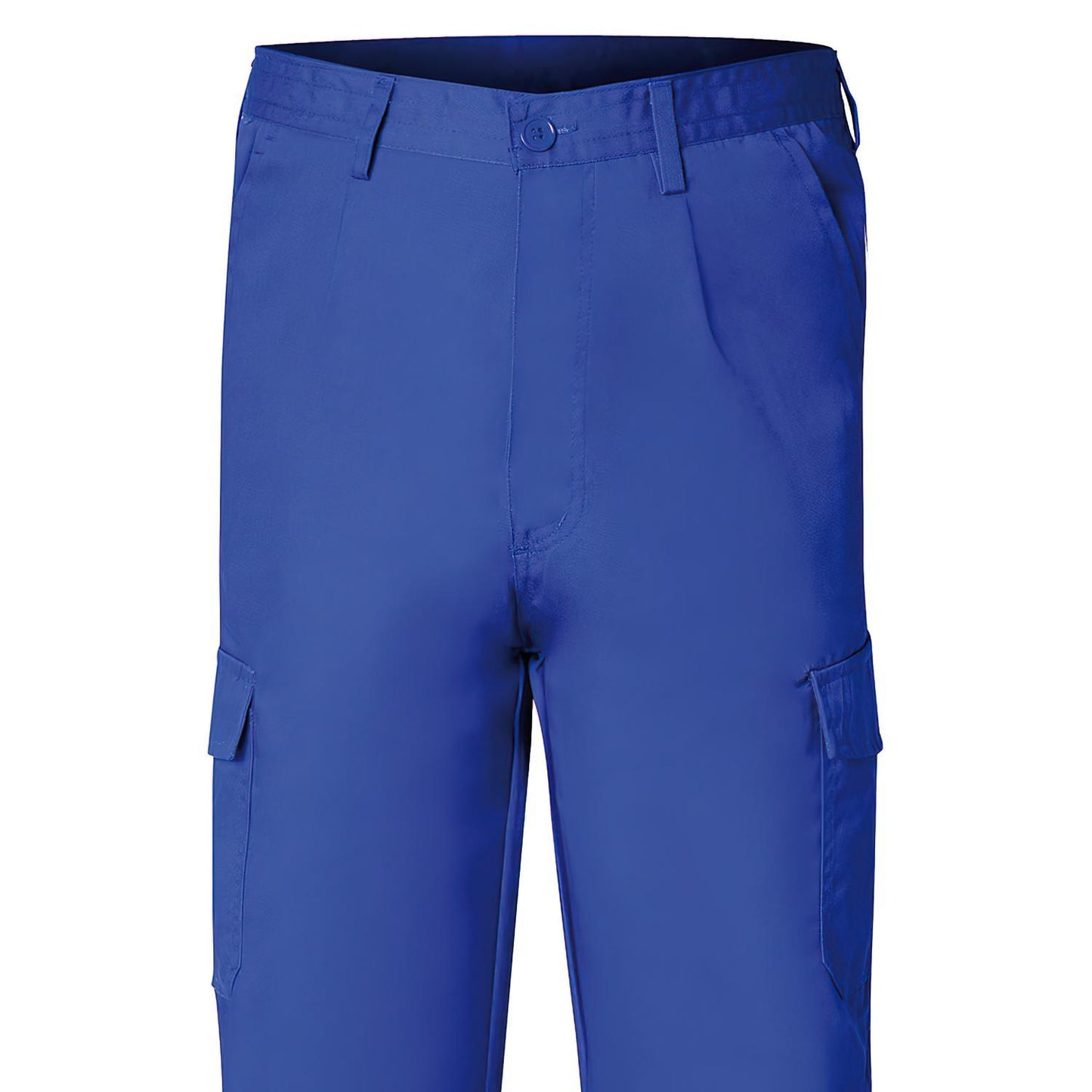 Pantalon De Trabajo Largo, Color Azul, Multibolsillos, Resistente, Talla 58_2