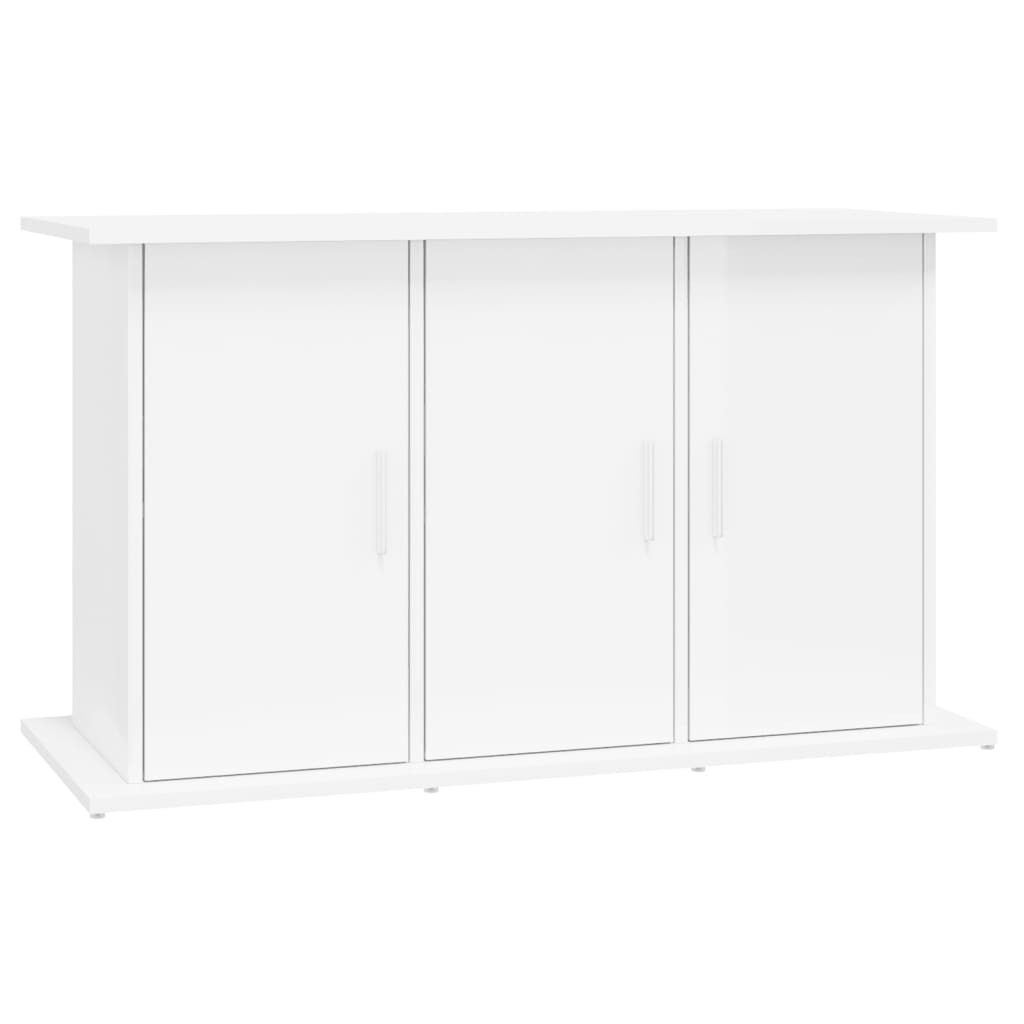Vidaxl Soporte De Acuario Madera Ingeniería Blanco Brillo 101x41x58 Cm_0