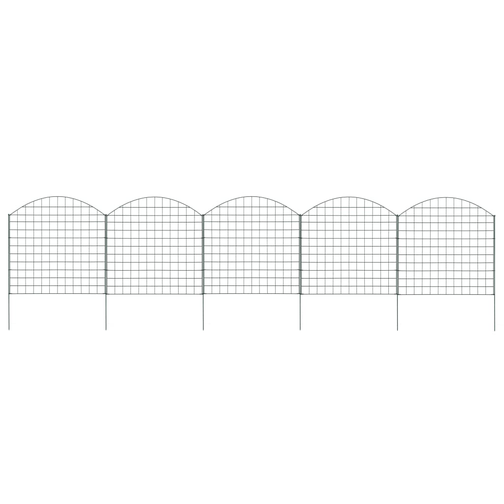 Set De Valla De Jardín Arqueada Verde 77,5x78,5 Cm / Vetonek_2