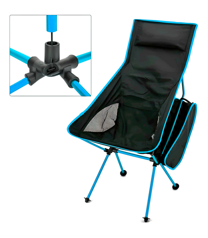 Silla Ultraligera Respaldo Alto Desmontable Aluminio_4