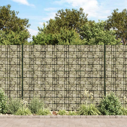 Pantalla De Privacidad Jardín Pvc Look Piedra Gris 35x0,19 M / Vetonek_2