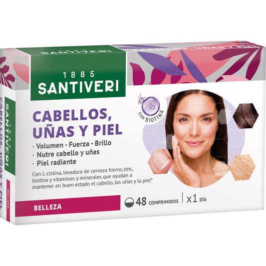 Multivigor para cabelo, unhas e pele Santiveri 48 comprimidos