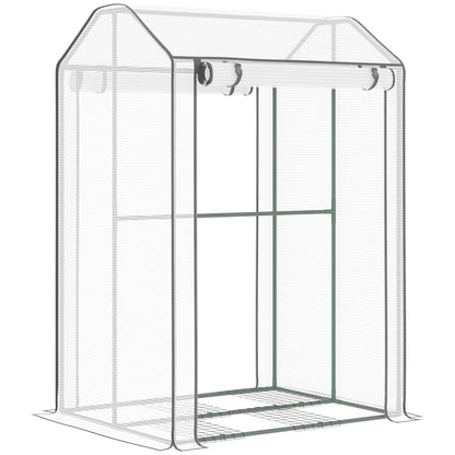 Outsunny Invernadero Jardín Con 2 Puertas Y 8 Ventilaciones Para Cultivo Plantas_0