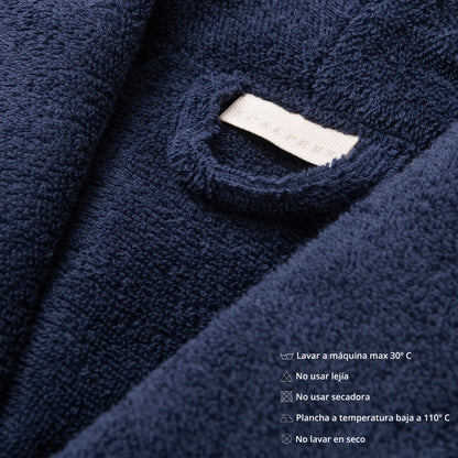 Albornoz S/m 100% Algodón 360gsm Navy Scalpers Home_4