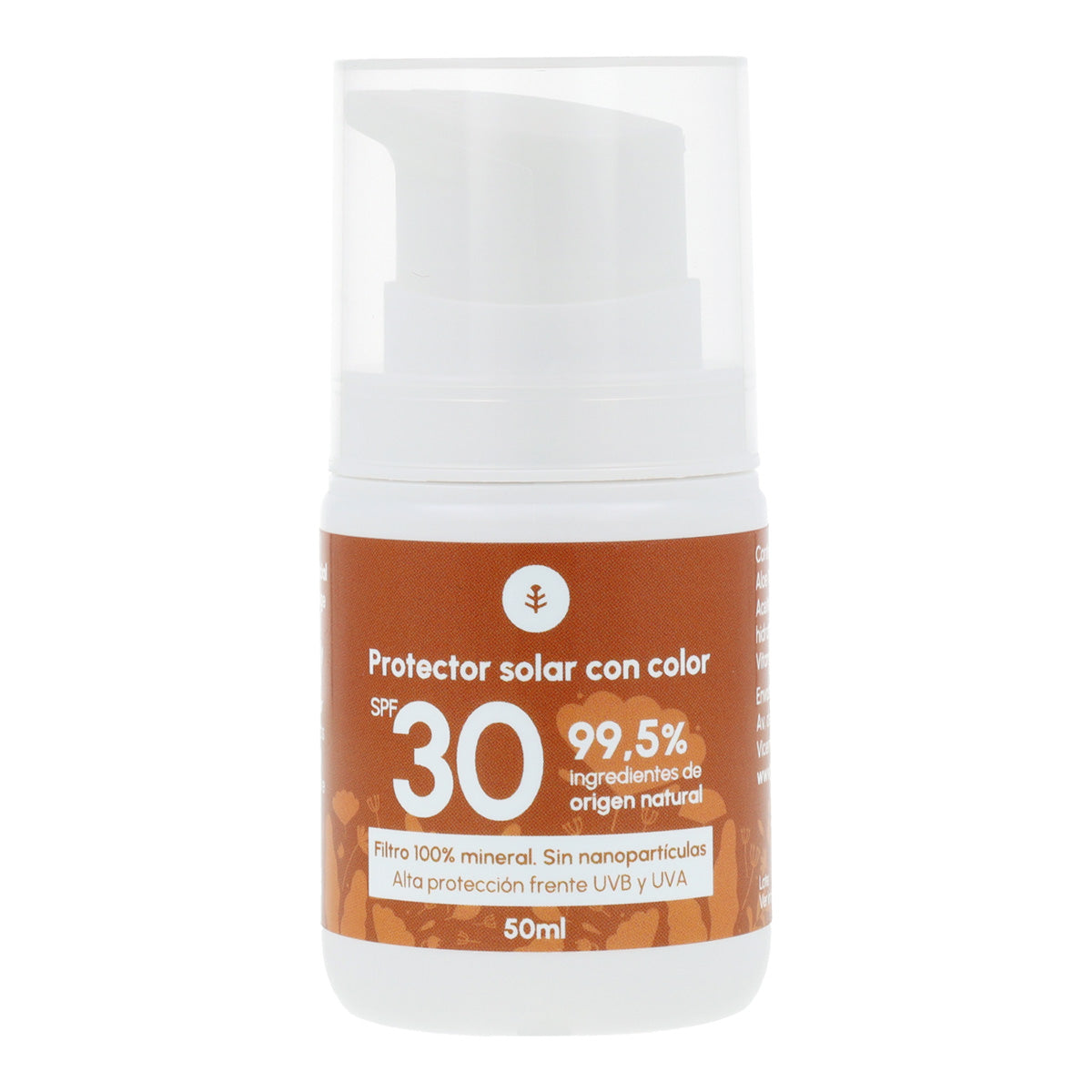 Creme Protetor Solar Facial 100% Mineral com Cor Planeta Huerto FPS 30 50 ml
