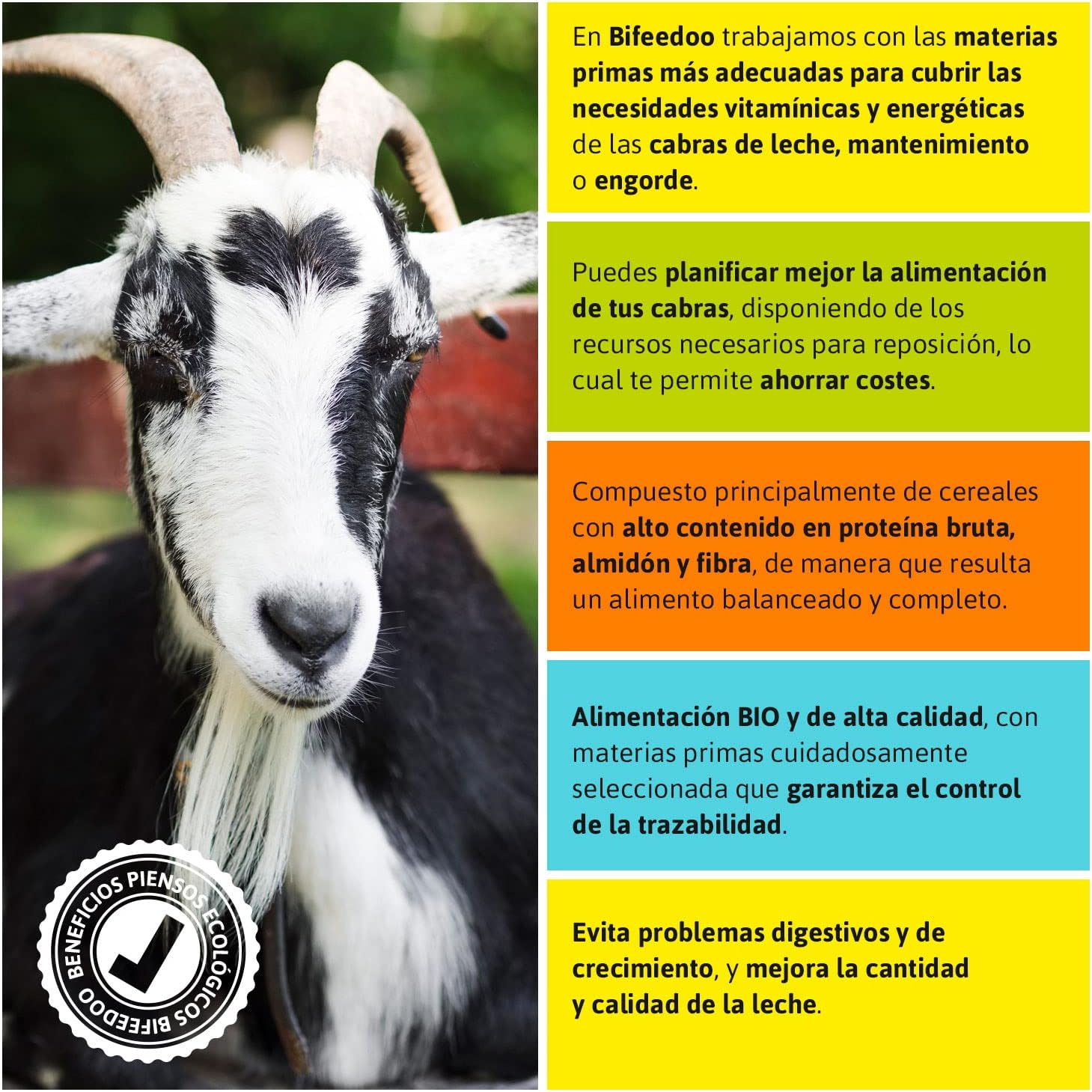 Pienso ECOLÓGICO para Cabras Lecheras 20kg – Alimentación Natural y Completa_2