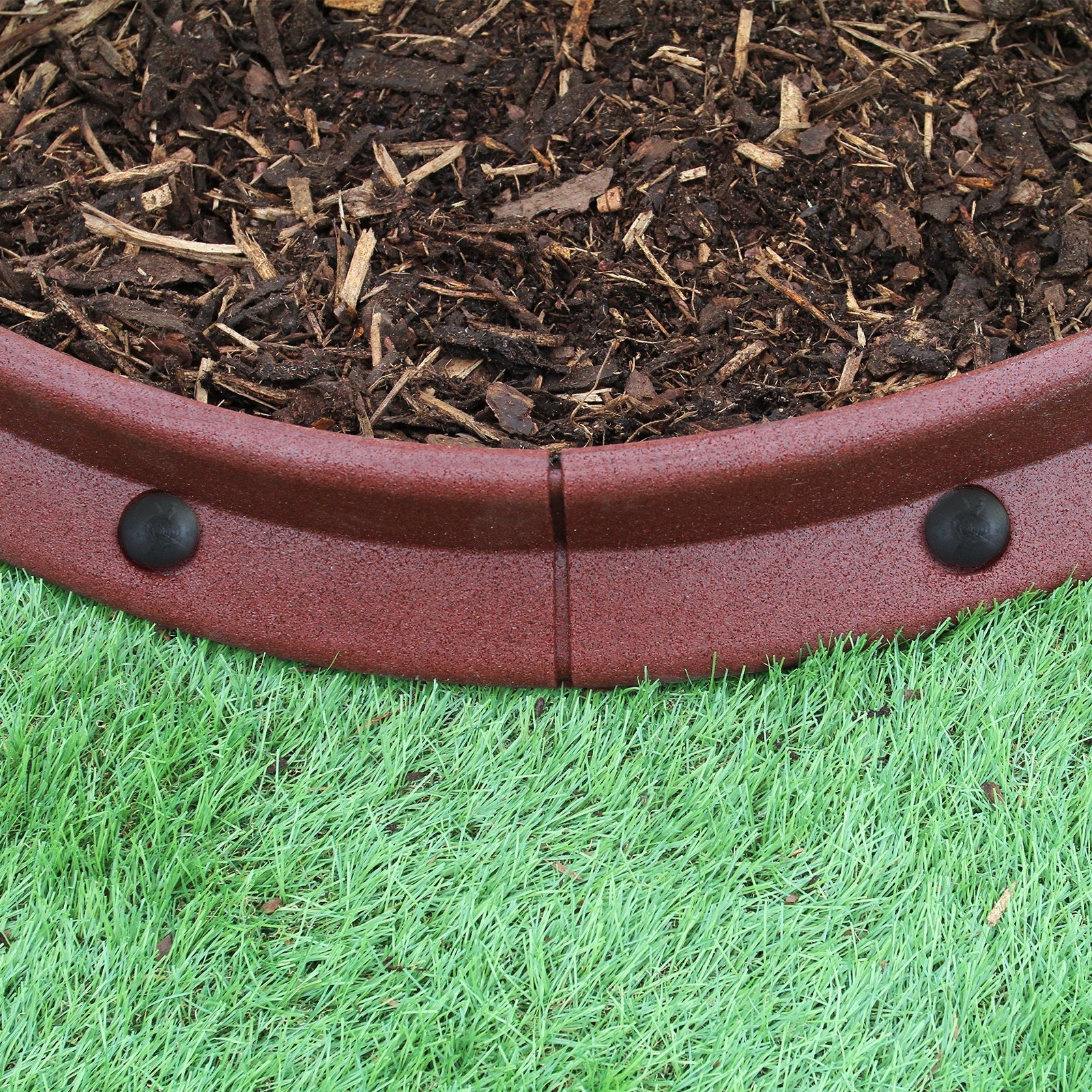 Bordes De Césped Terracota Flexibles Jardín Bordes De Césped Paquete De 30 X 1.2m_4