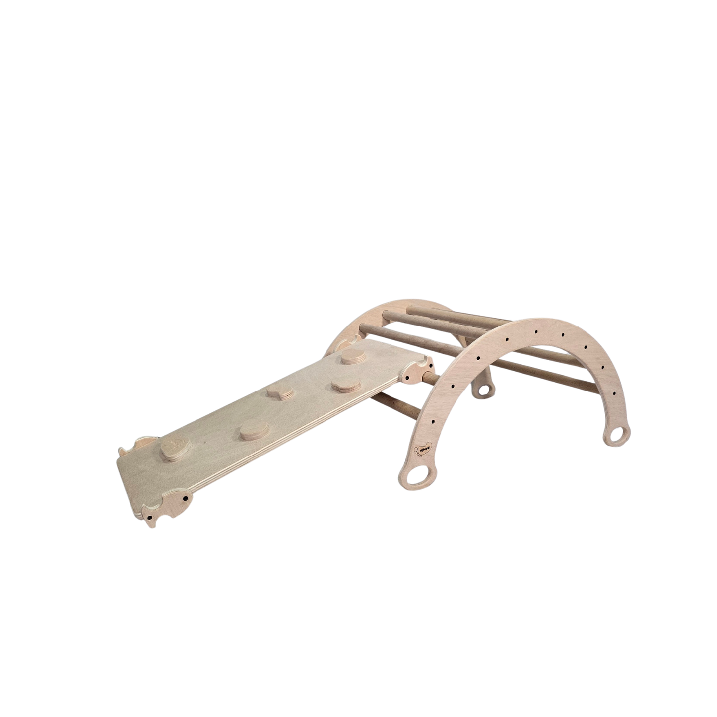 Arco Pikler + Rampa de escalada. Acabado natural_0