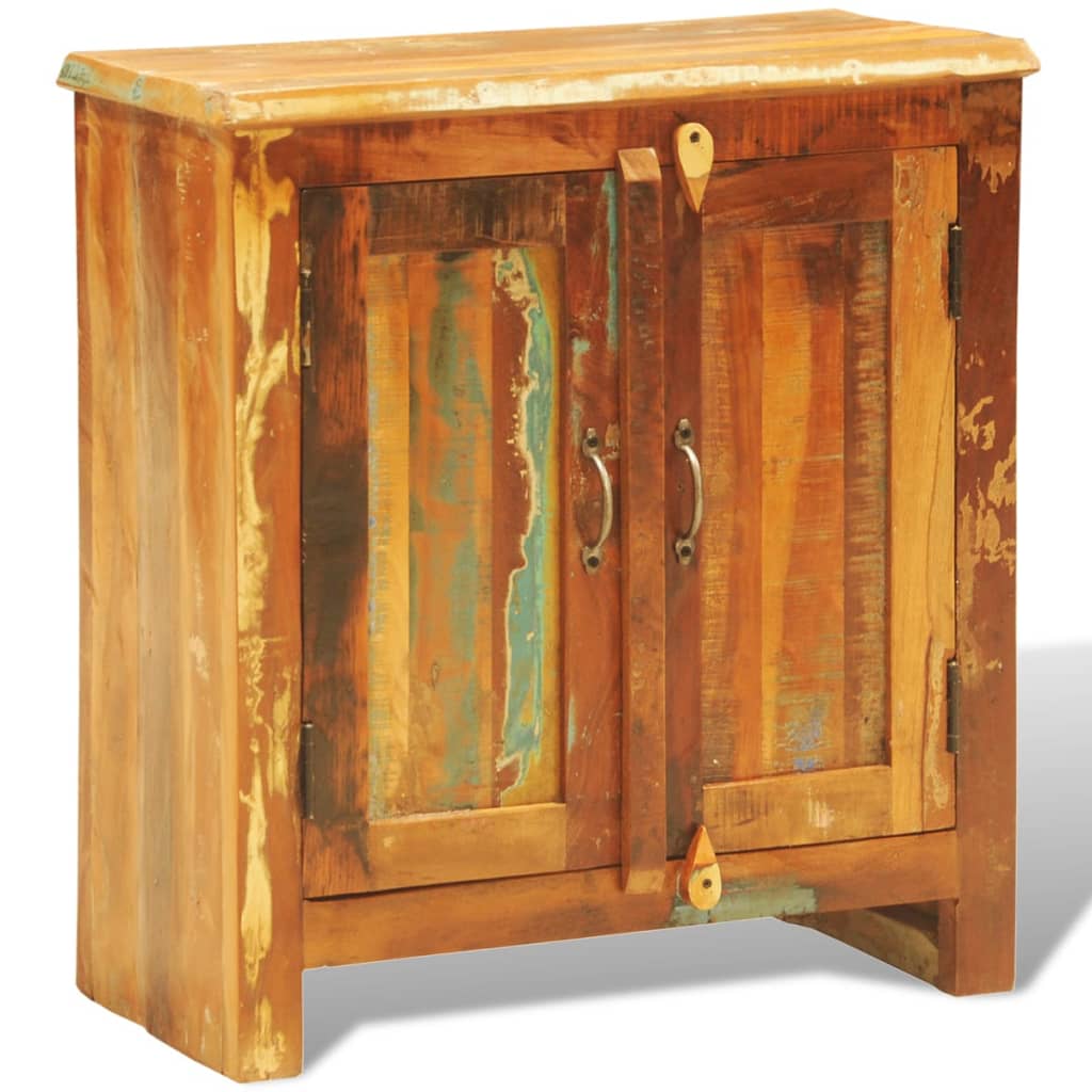 Mueble Vintage Con 2 Puertas Madera Maciza Reciclada_3