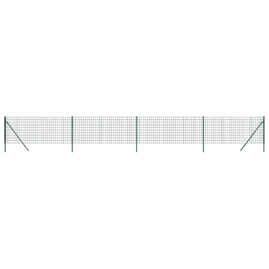 Cerca De Alambre De Acero Galvanizado Verde 0,8x10 M / Vetonek_0