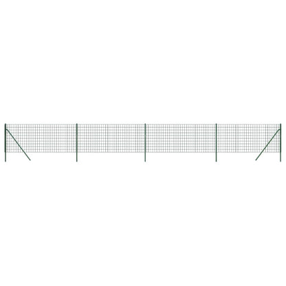 Cerca De Alambre De Acero Galvanizado Verde 0,8x10 M / Vetonek_0