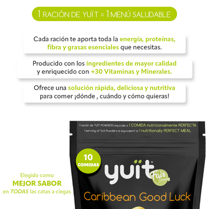 Caribbean Good Luck · Comida completa en polvo: Nutrición equilibrada en segundos. Mezcla, bebe y sigue con tu día._1
