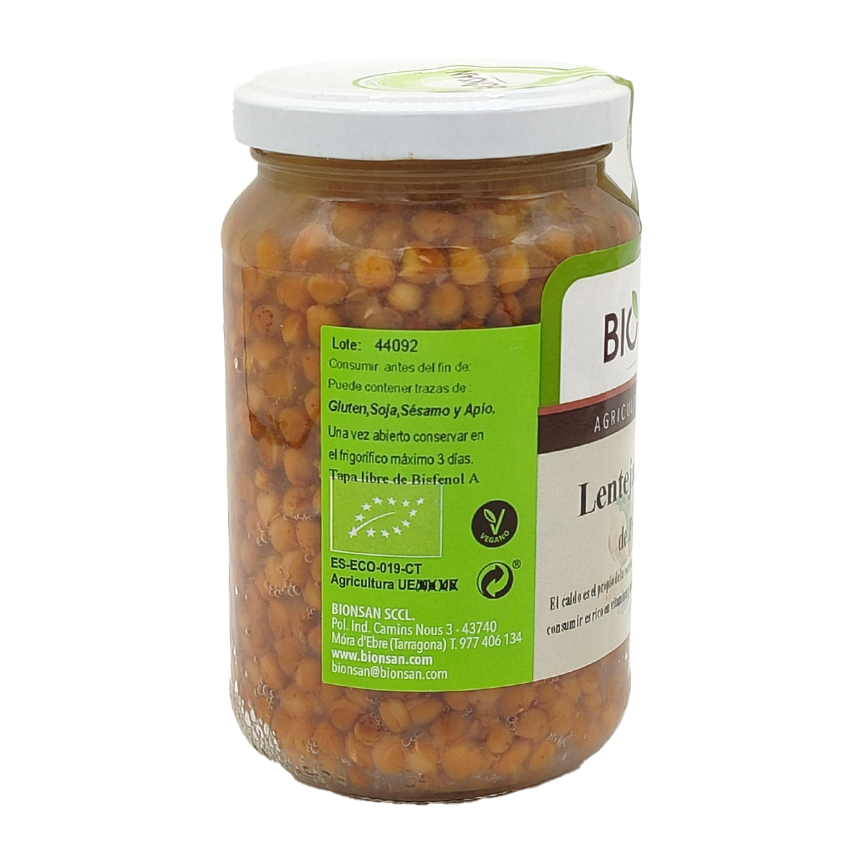 Lentejas Padrinas Cocidas Eco Bionsan 220gr_2