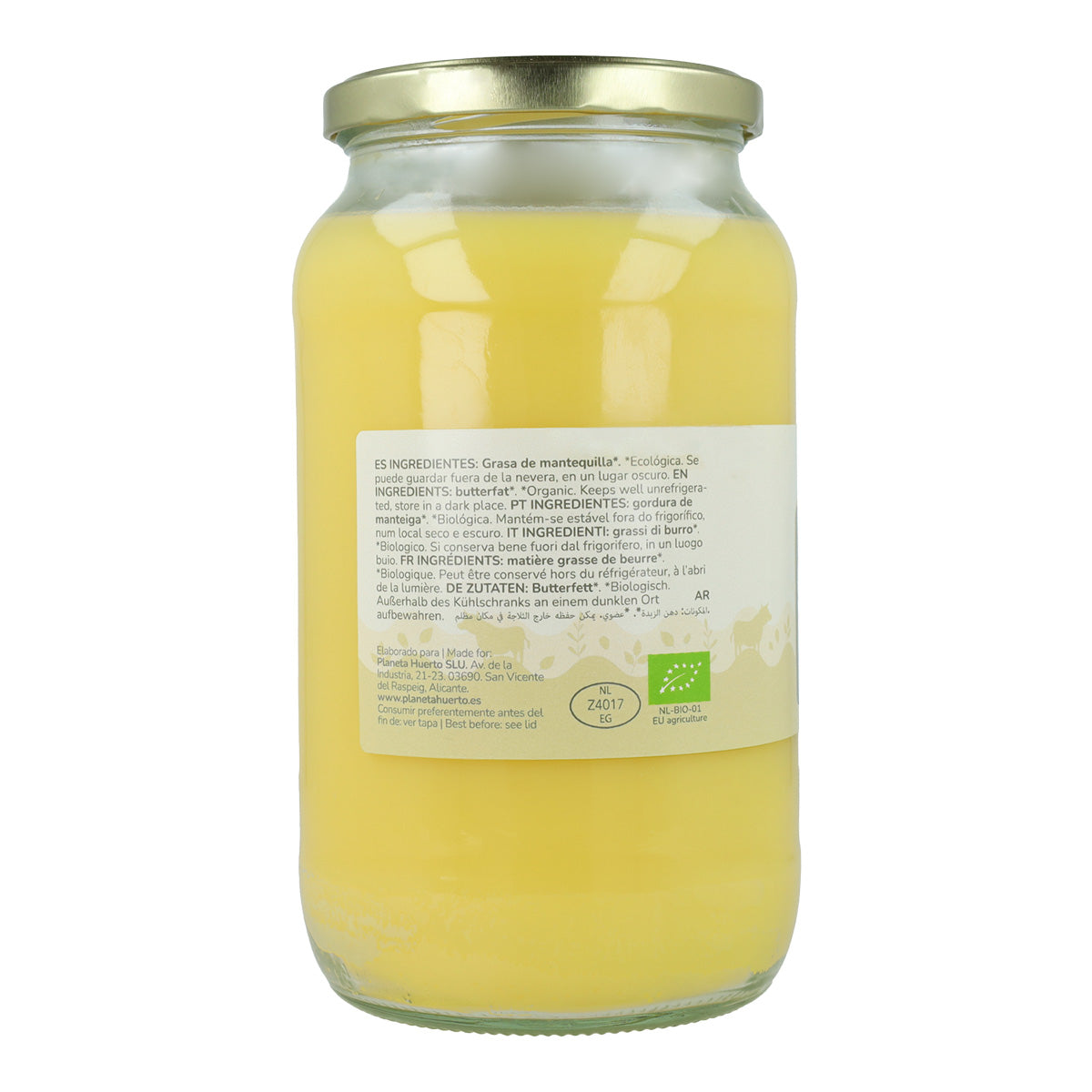 Manteiga clarificada Ghee ECO Planeta Huerto 850 g