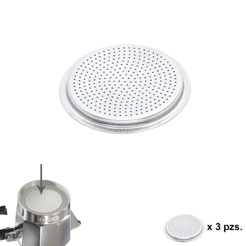Filtro Cafetera Aluminio Classic / Inducción 6 Tazas (3 Unidades)_0