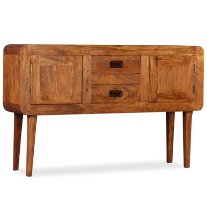Aparador De Madera Maciza Acabado Miel 120x30x75 Cm_2