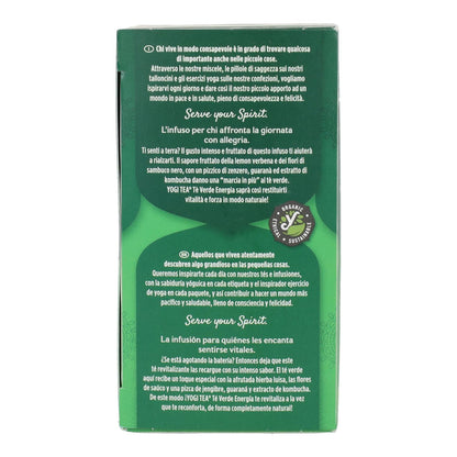 Yogi Tea BIO Chá Verde Energia, 17 saquetas