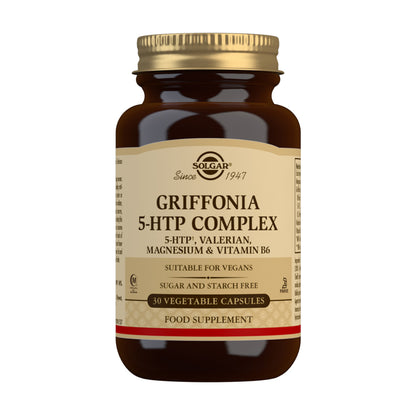 Complexo Griffonia 5-HTP, Solgar, 30 cápsulas vegetais