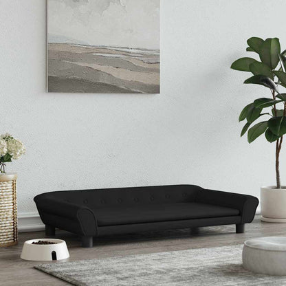 Cama Para Perros De Terciopelo Negra 100x50x21 Cm / Vetonek_0