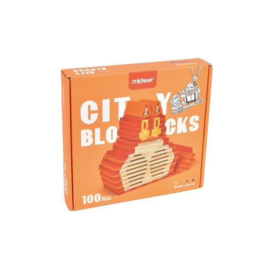 Blocos Cidade Cores Quentes Andreu Brinquedos