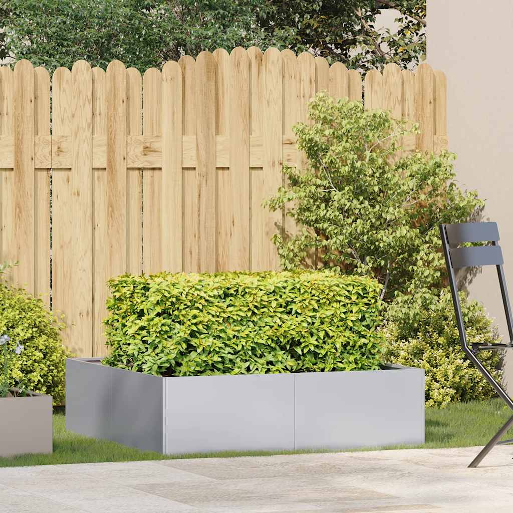 Jardinera 100x100x30 Cm De Acero Galvanizado_2