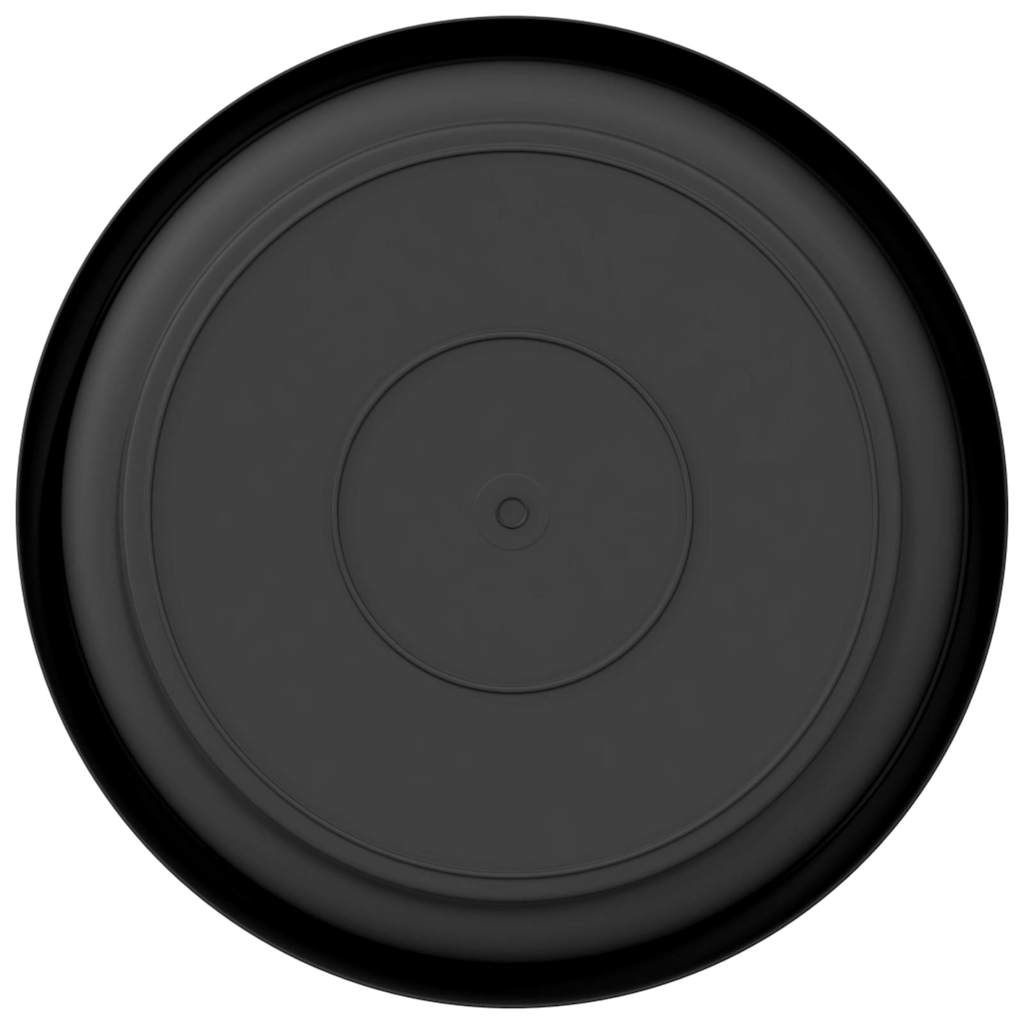 Bandeja Redonda Para Flores 6 Uds. Negro Ø 15,5 X 2 Cm Plástico_5