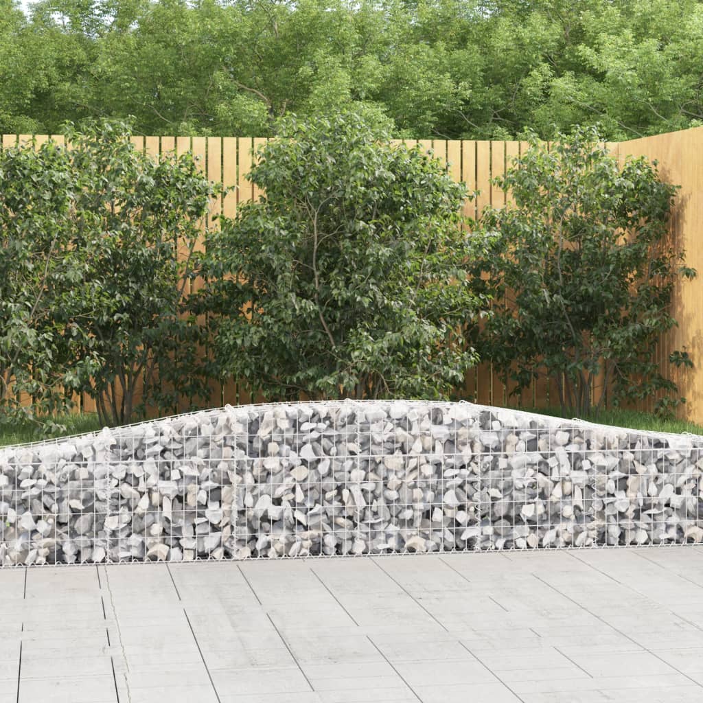 Cestas De Gaviones 25 Uds Forma De Arco Hierro 400x30x40/60 Cm_1