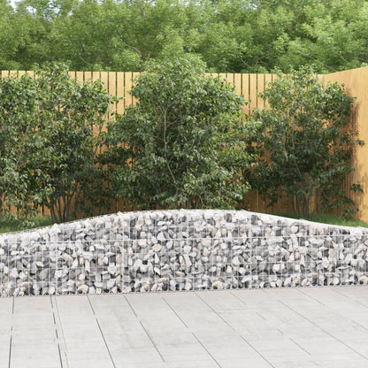 Cestas De Gaviones 5 Uds Forma De Arco Hierro 400x30x40/60 Cm_1