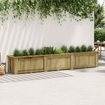 Arriate De Madera De Pino Impregnada 291x50x50 Cm_0
