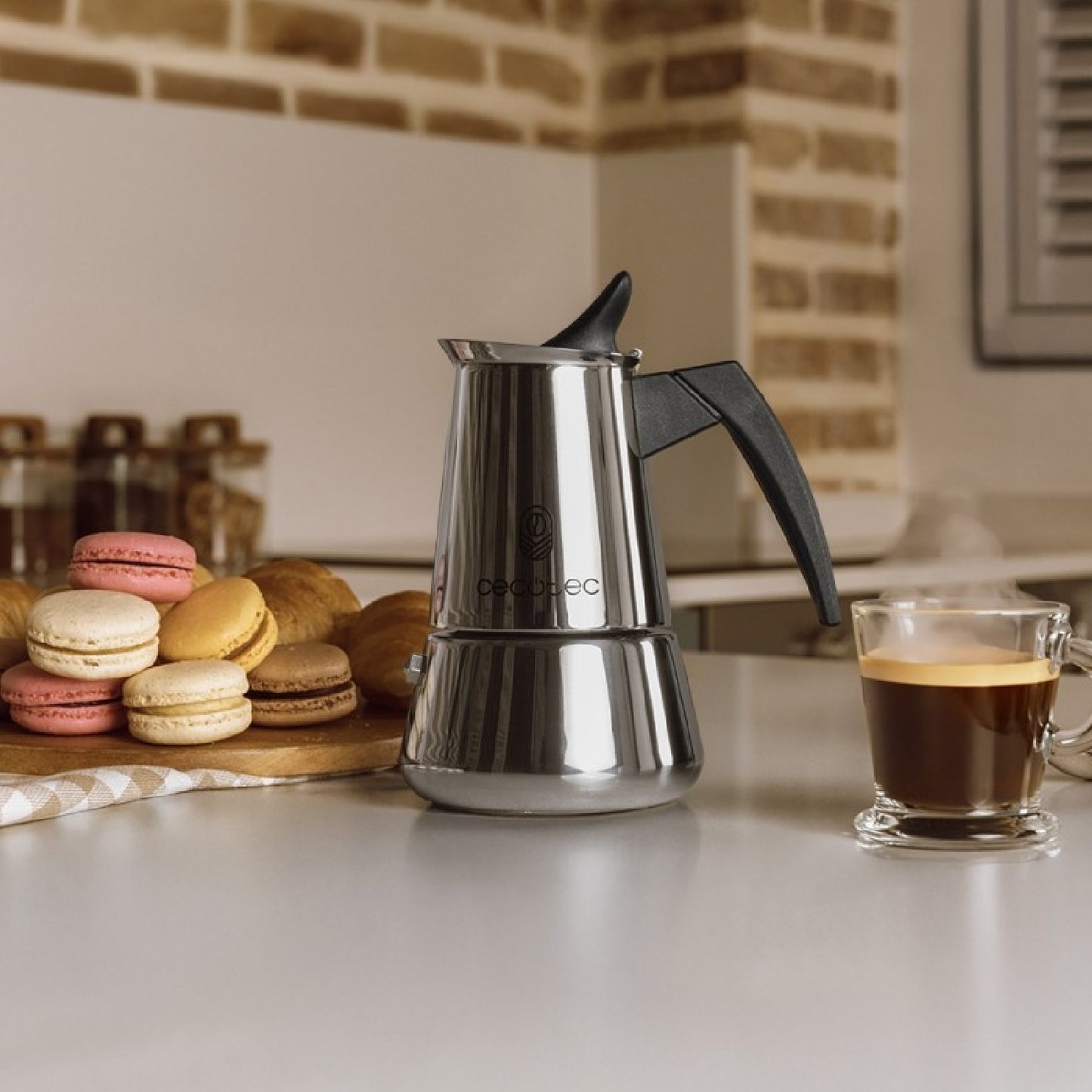 Cecotec Cafetera Italiana Piccolina 200. 100ml, 2 Tazas De Café, Acero Inoxidable, Apta Todas Superficies, Filtro Premiu_2