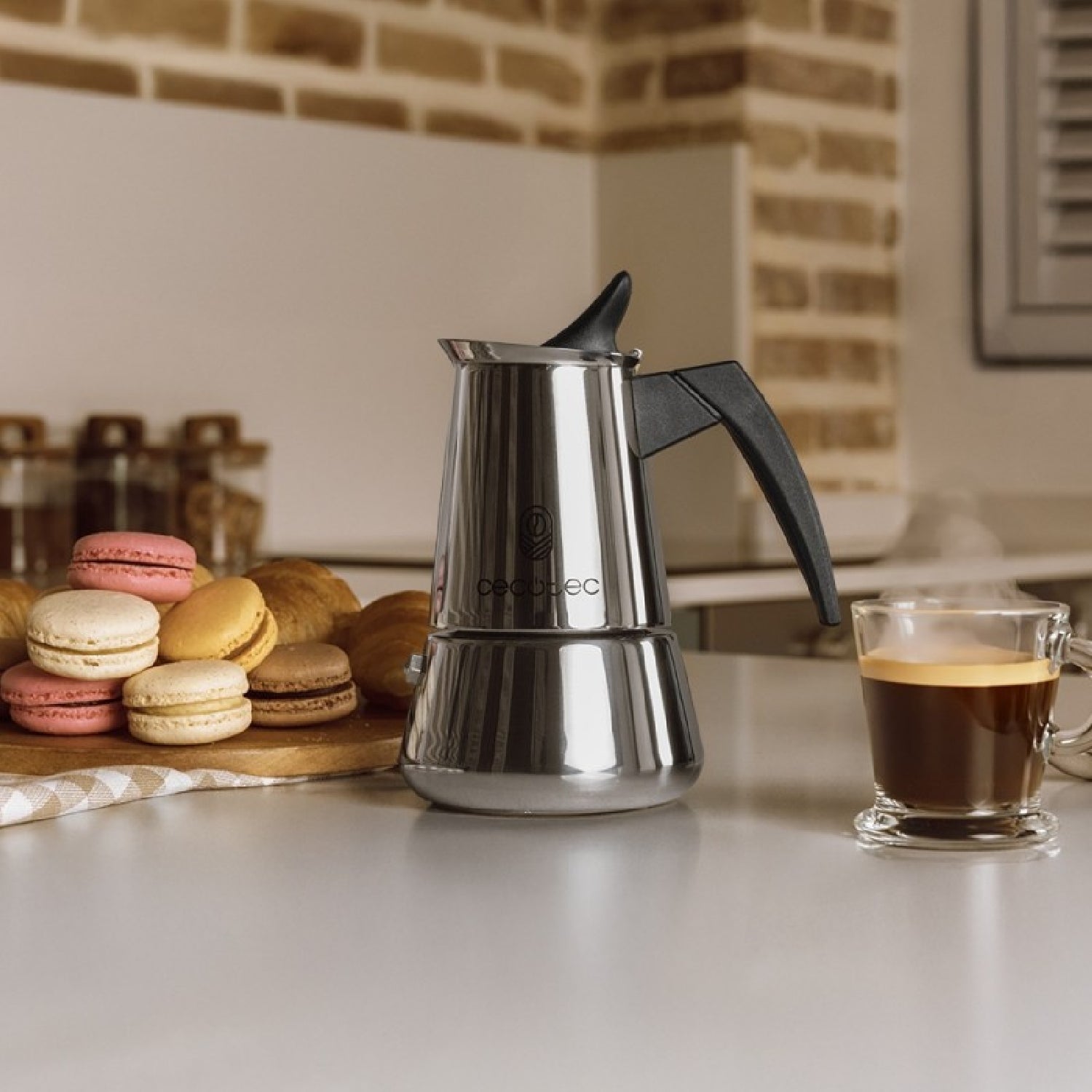 Cecotec Cafetera Italiana Piccolina 200. 100ml, 2 Tazas De Café, Acero Inoxidable, Apta Todas Superficies, Filtro Premiu_2