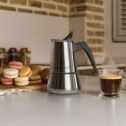 Cecotec Cafetera Italiana Piccolina 200. 100ml, 2 Tazas De Café, Acero Inoxidable, Apta Todas Superficies, Filtro Premiu_2