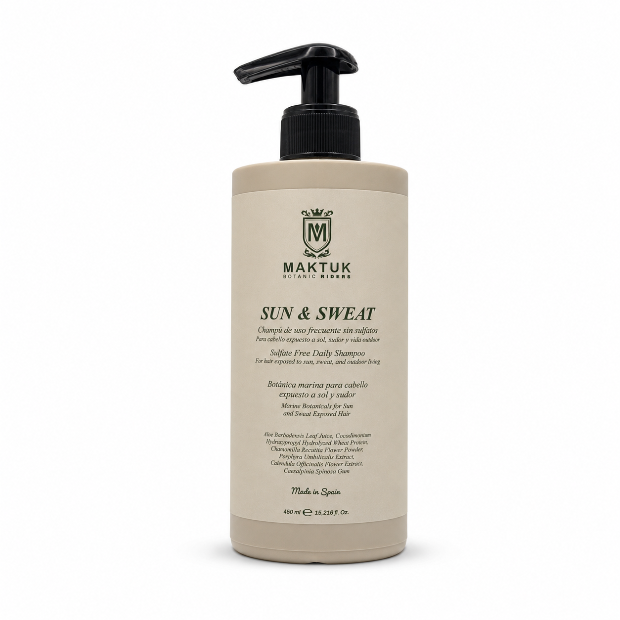 Champú Sin Sulfatos Para Jinetes Sun & Sweat 450 Ml_0