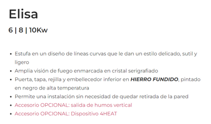 Bricosol Estufa De Pellets Elisa 10 Marron Vintage De Ferlux_2