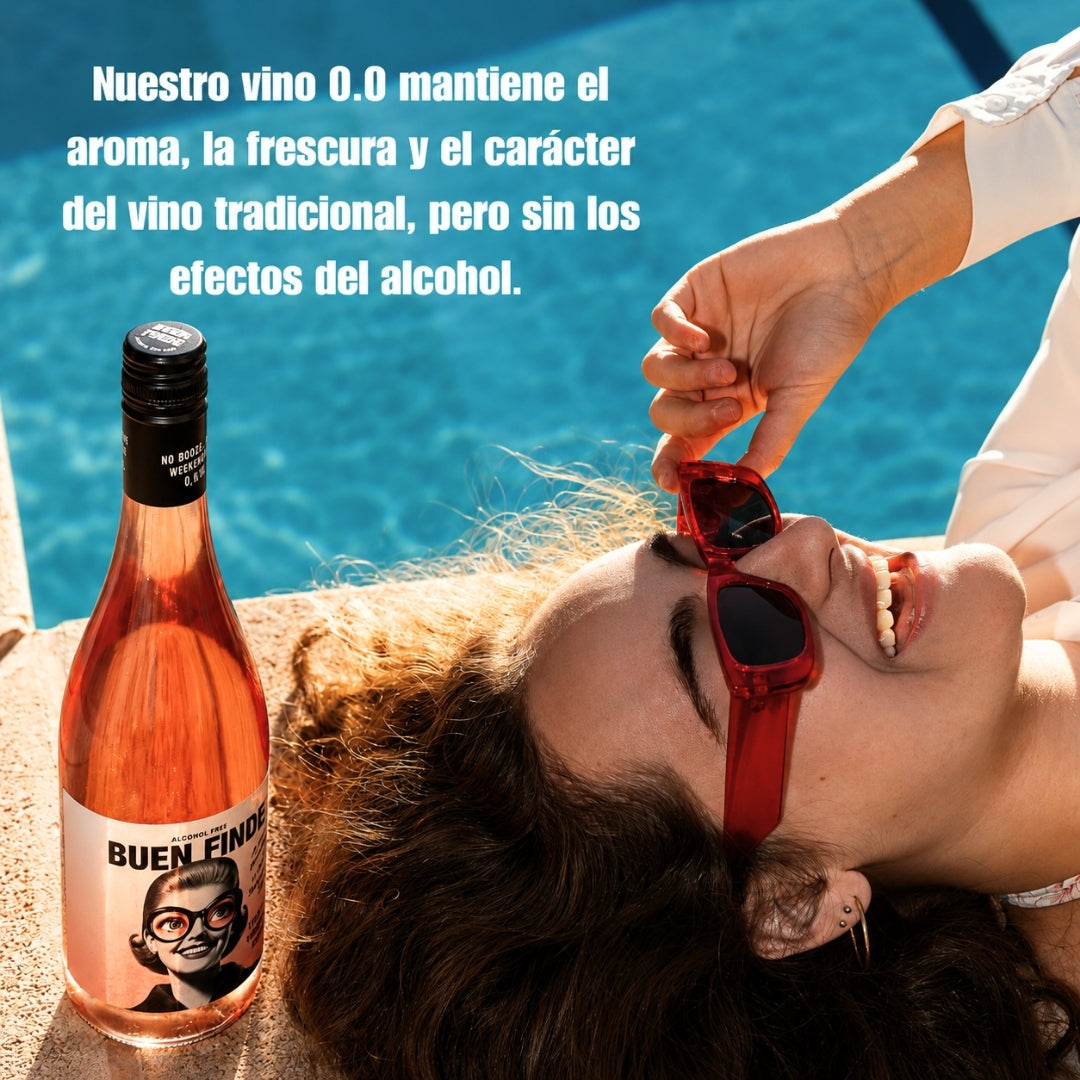 Vino Rosado Sin Alcohol 0,0% Tempranillo | Pack 3 Botellas X 750 Ml | Vino Rosado Desalcoholizado Fresco Y Afrutado_3