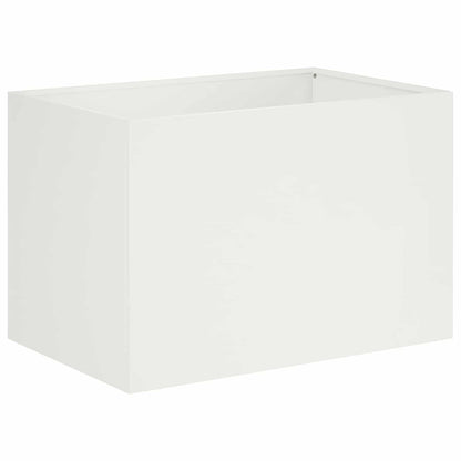 Macetero De Jardín 2 Uds. Blanco 50 X 40 X 40 Cm_2