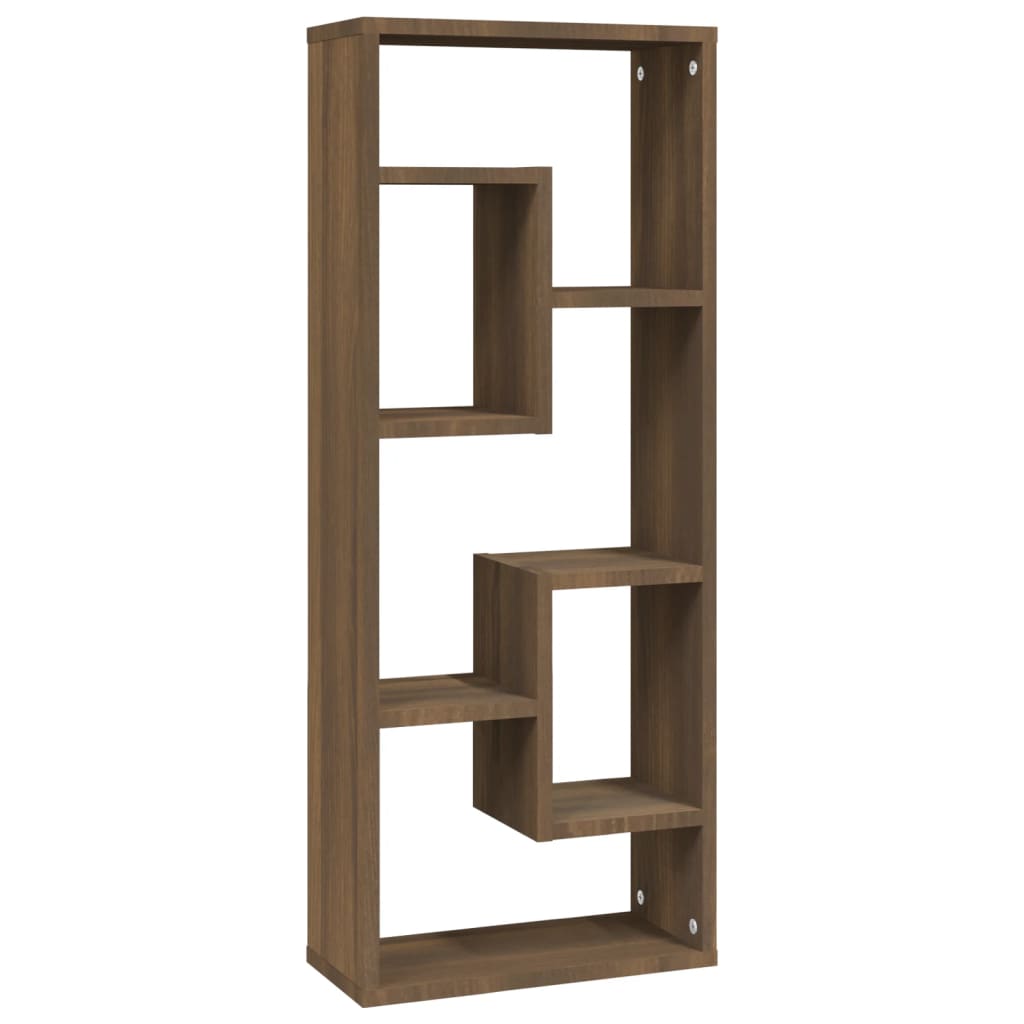 Estantería De Pared Madera Ingeniería Marrón Roble 36x16x90 Cm / Vetonek_3