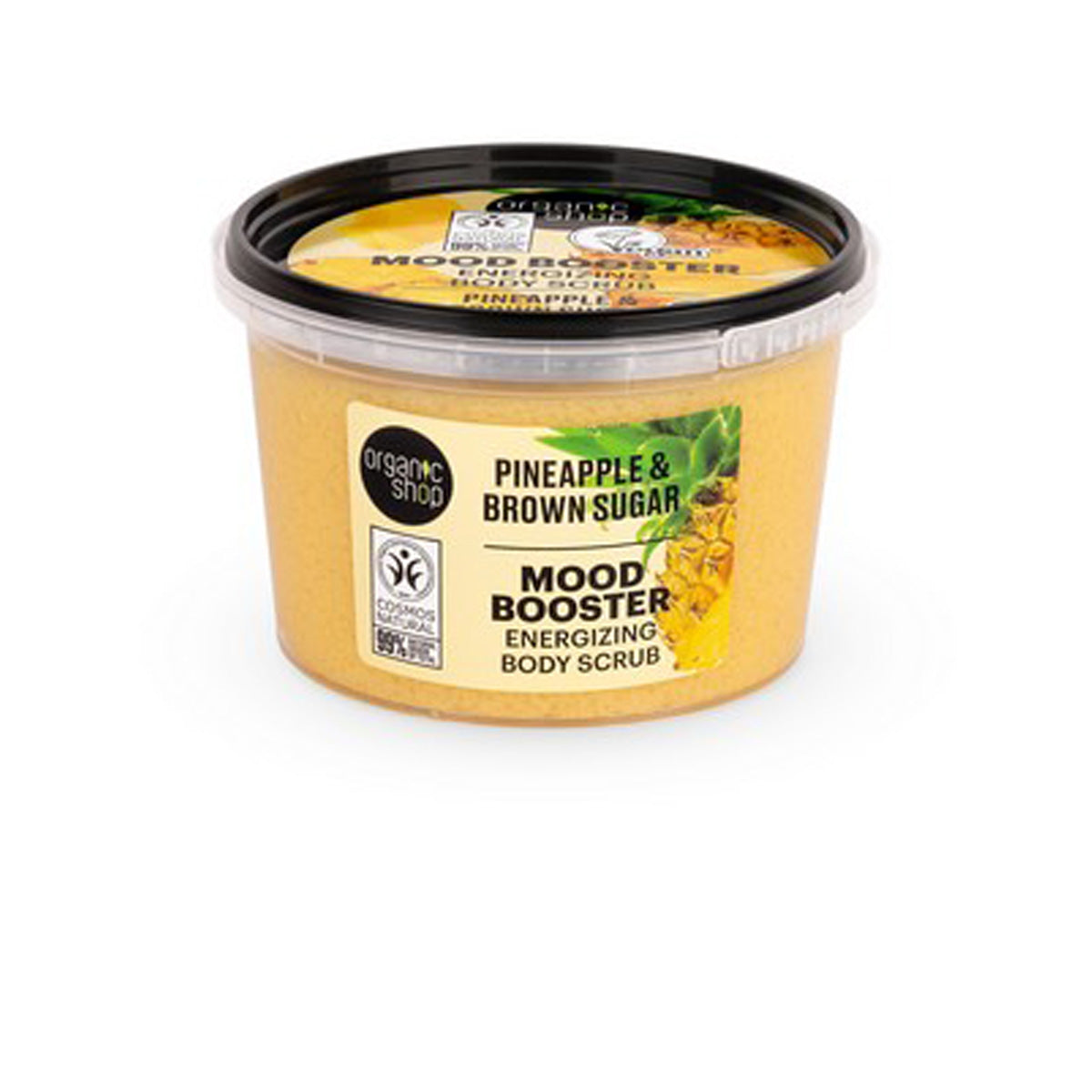 Esfoliante Corporal Energizante de Ananás e Açúcar Mascavado MOOD BOOSTER, Loja Biológica, 250 g