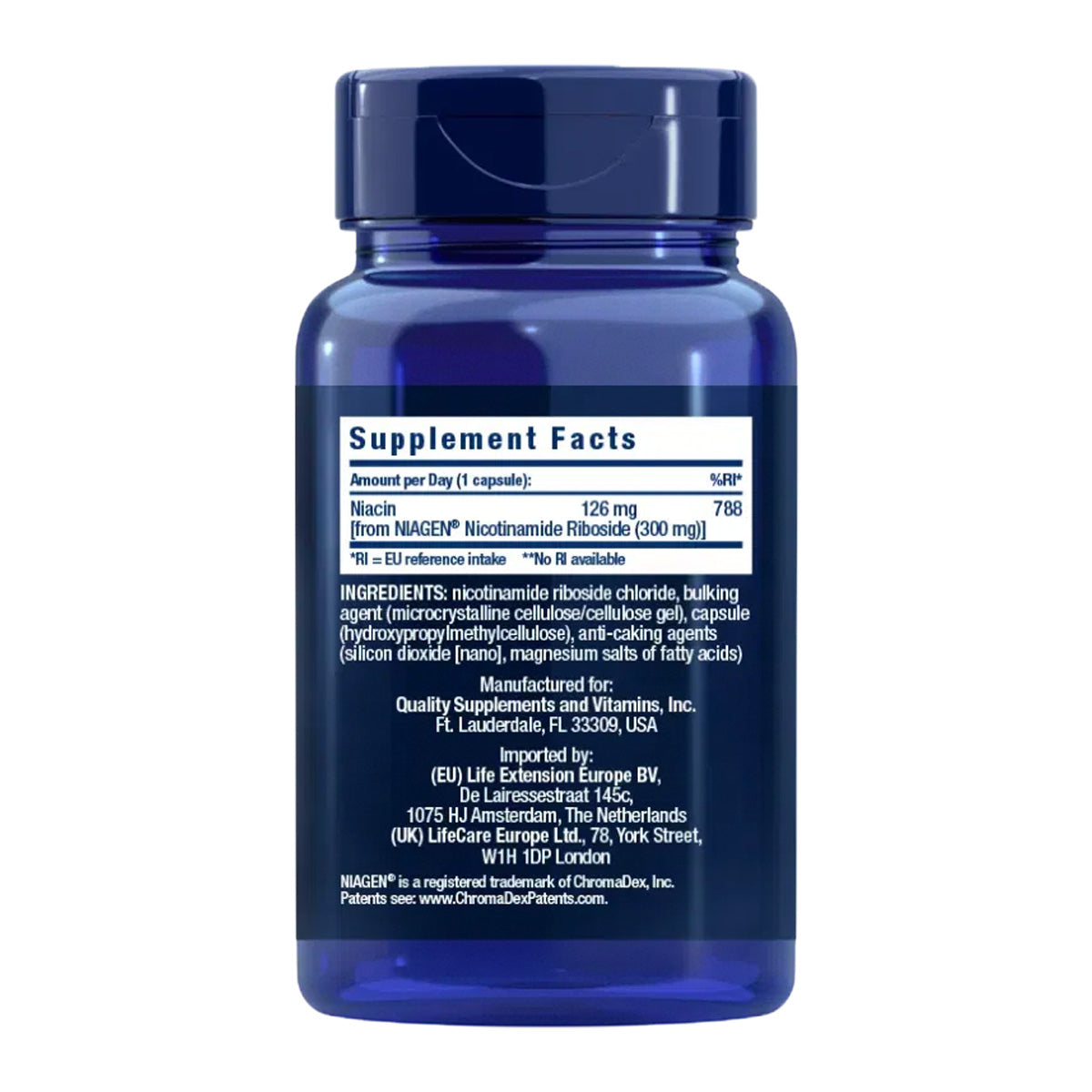 Fórmula para células NAD+ 300 mg, Life Extension 30 cápsulas