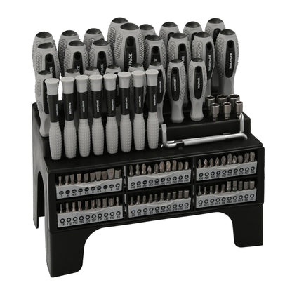 Juego De Destornilladores / Destorpuntas 100 Piezas Con Soporte Expositor